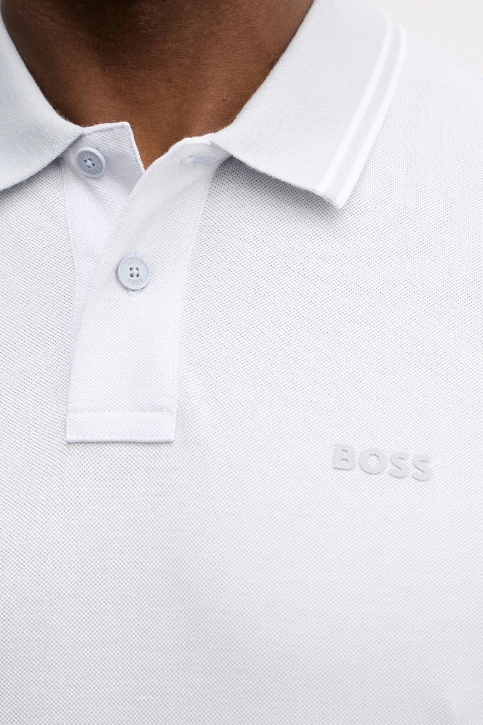 BOSS Orange erkek pamuklu yakalı tişört PeoxfordNew