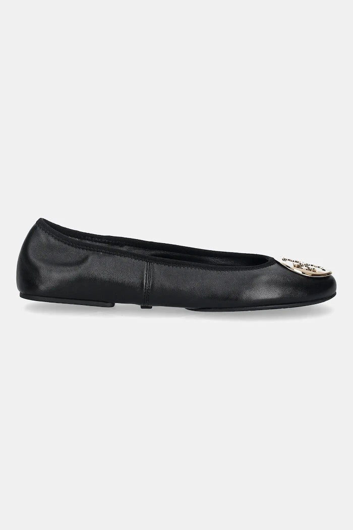 Кожени балеринки Tory Burch Reva Travel Ballet