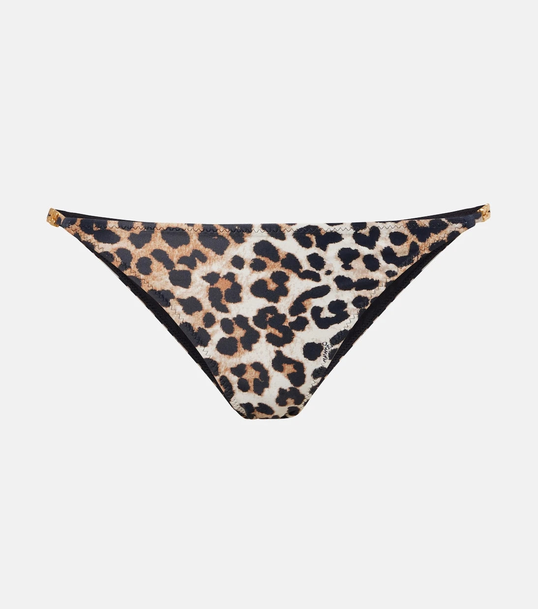 Ganni - Leopard-print bikini bottoms