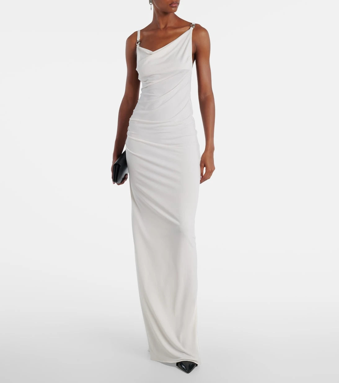 Coperni - Draped open-back jersey maxi dress