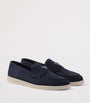 Suede Triangle Loafers