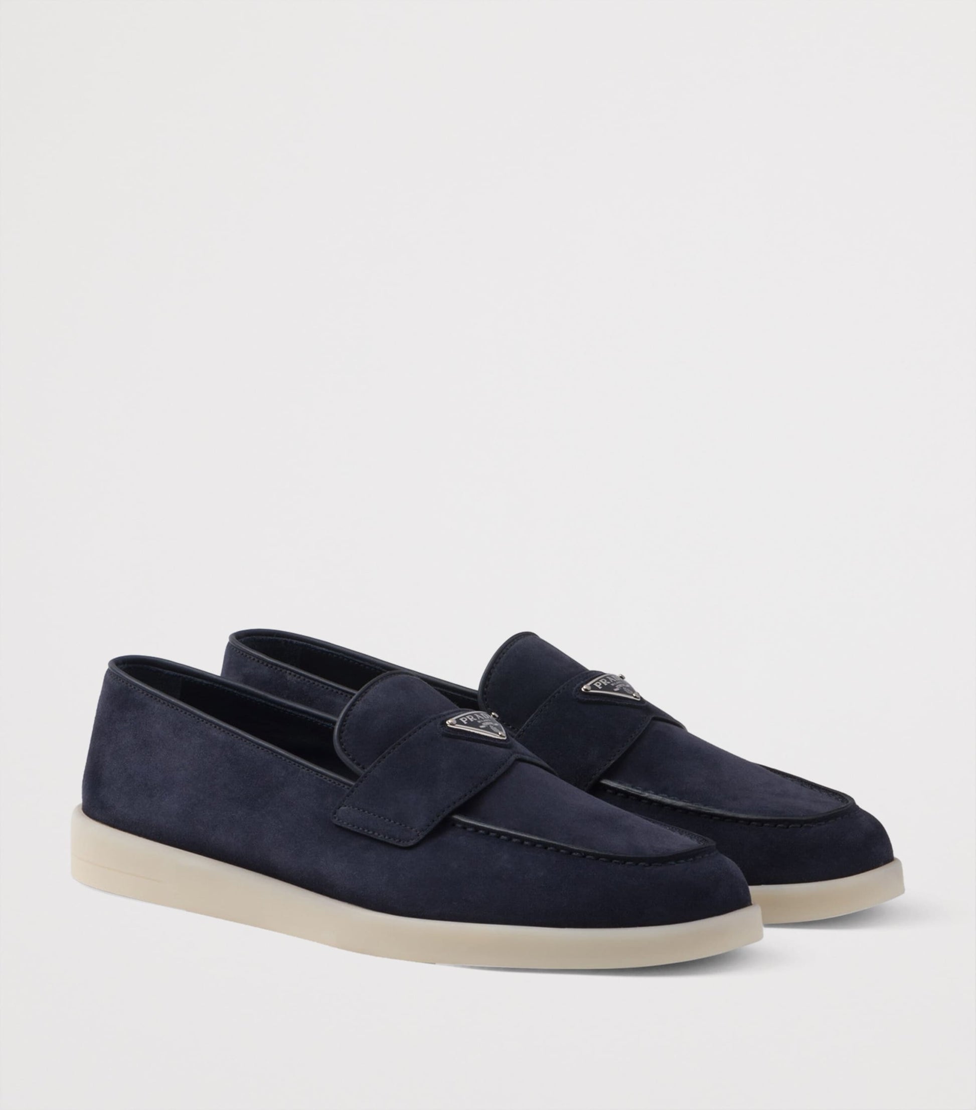 Suede Triangle Loafers