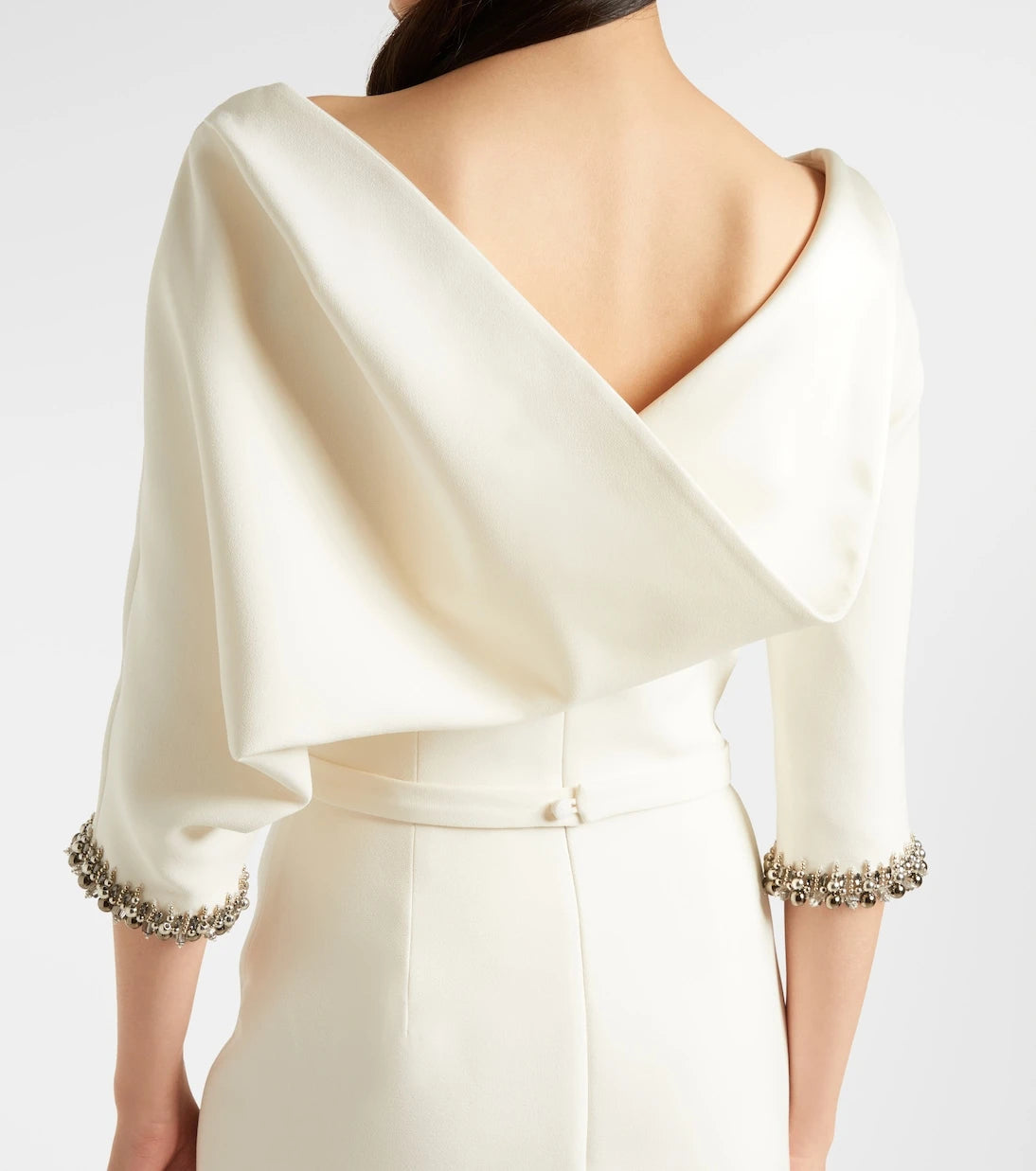 Safiyaa - Bridal Amaris embellished crêpe gown
