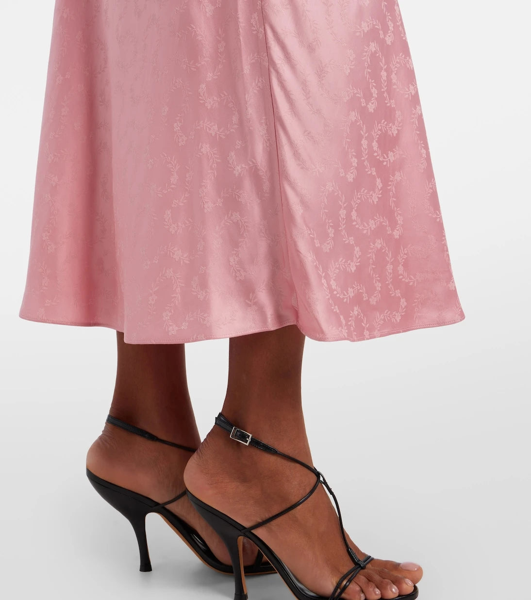Rixo - Alberta floral satin jacquard midi dress