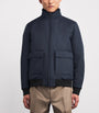 Navy Wool Bomber Jacket