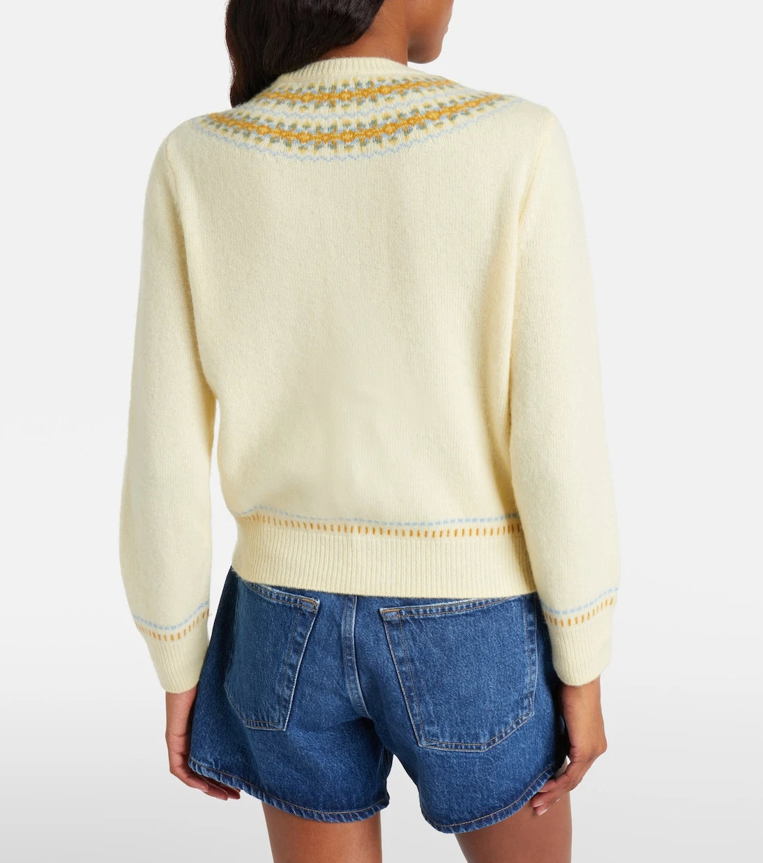 Dôen - Olympe Fair Isle wool-blend cardigan