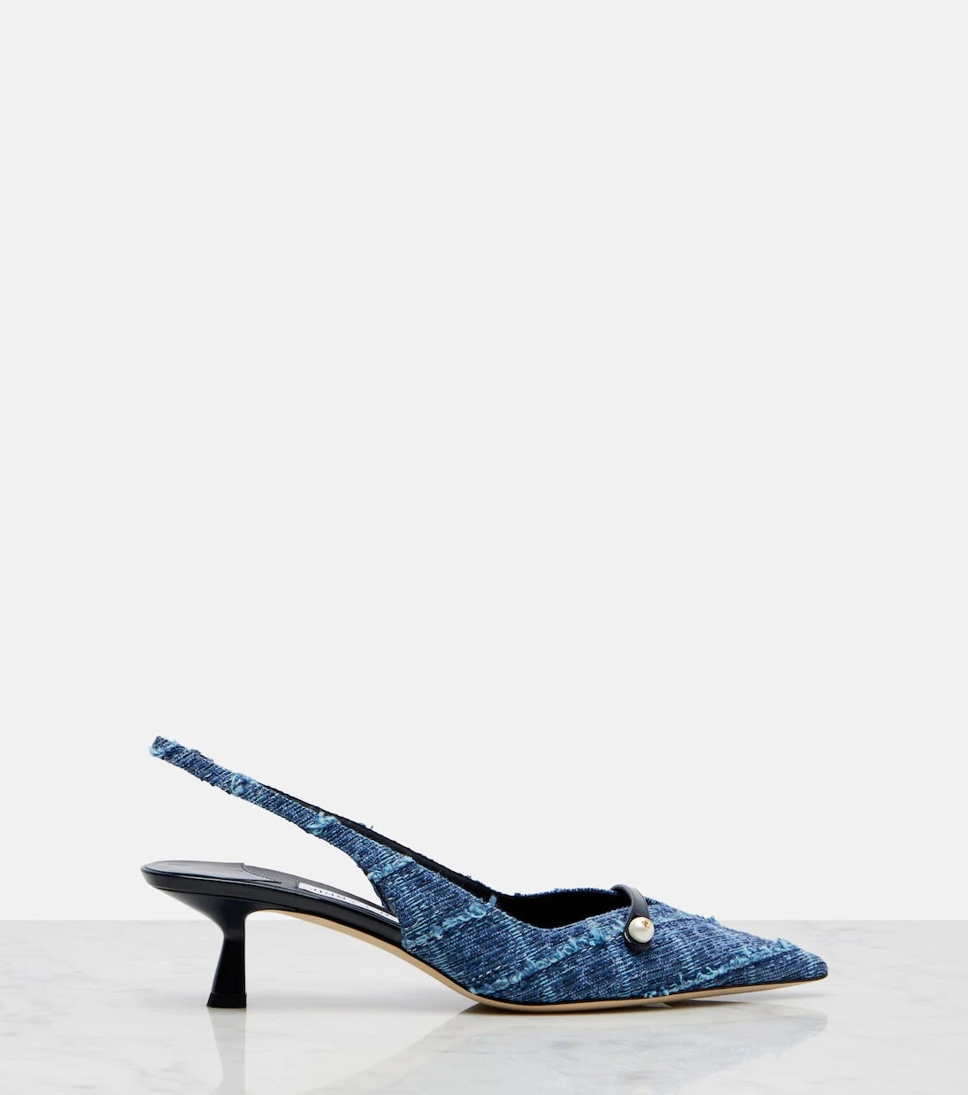 Jimmy Choo - Amita denim slingback pumps