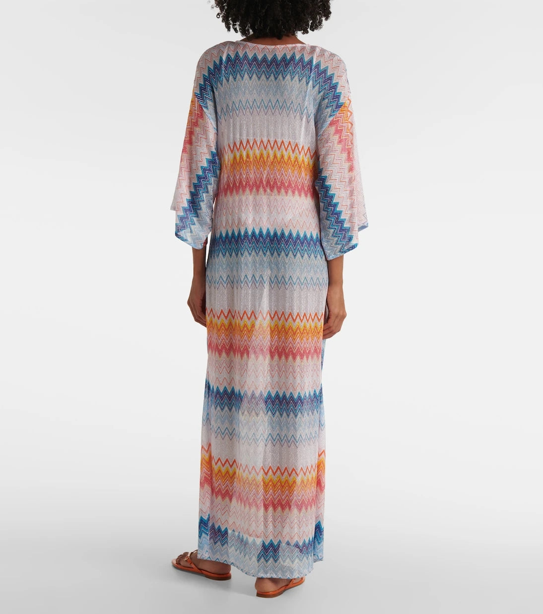 Missoni - غطاء شاطئ محبوك بتدرجات لونية