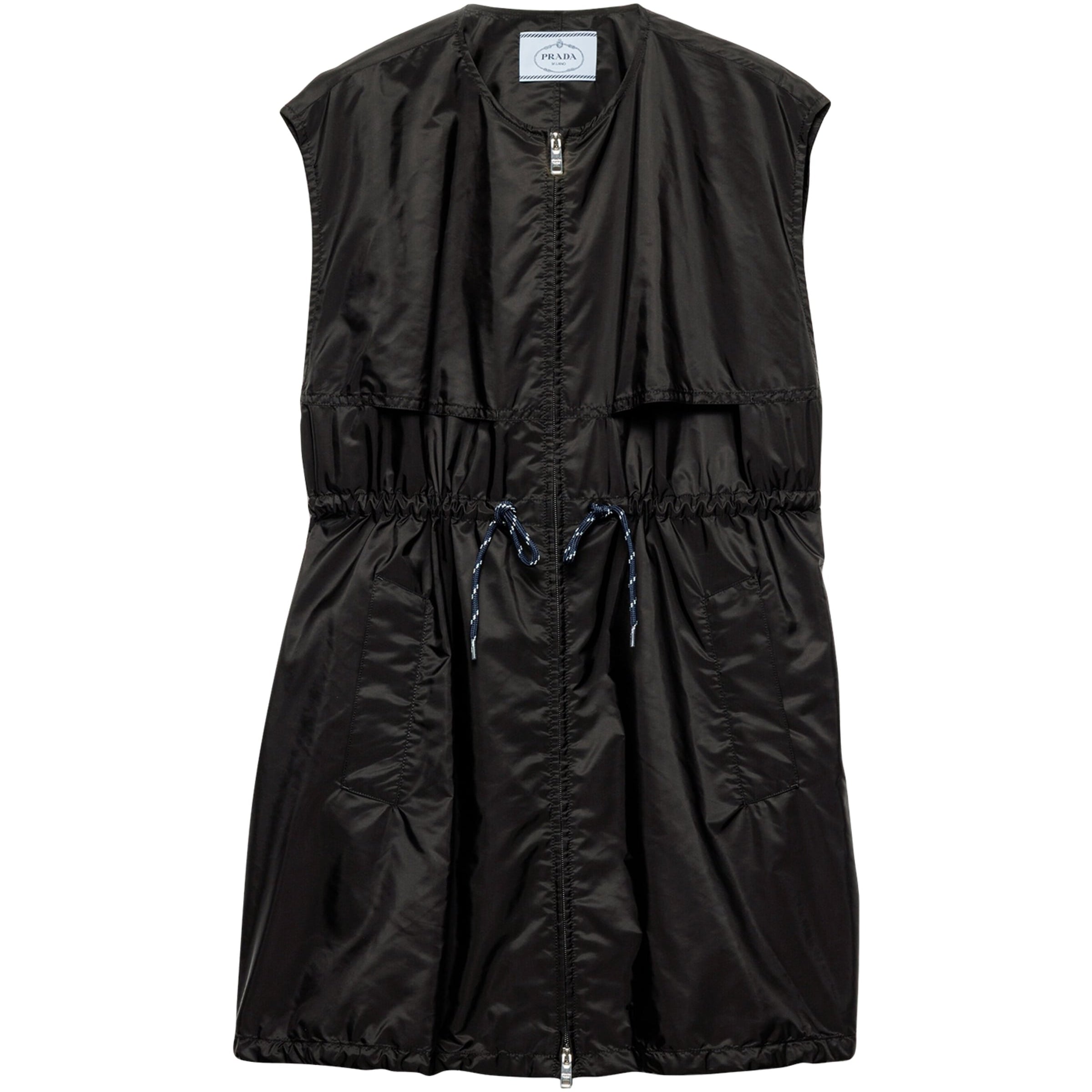 Prada Black Re-Nylon Mini Dress