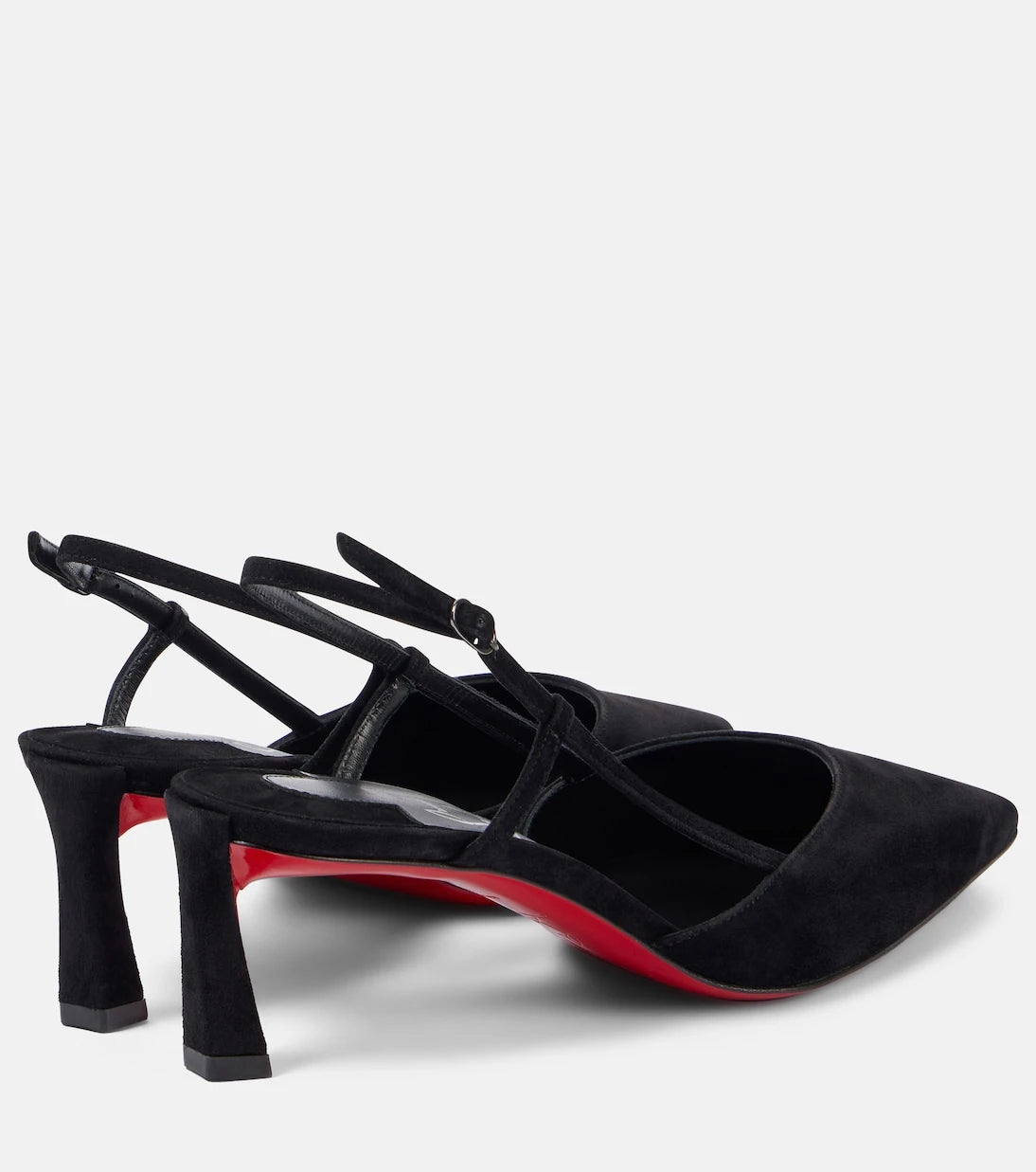 Christian Louboutin - Condoroline 55 suede slingback pumps