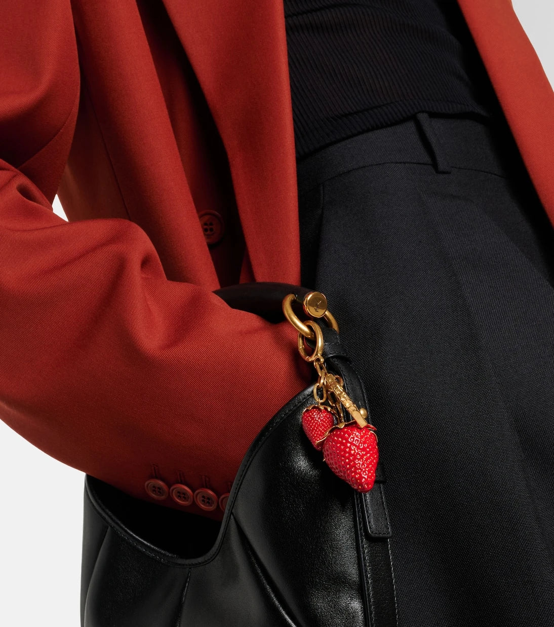Saint Laurent - Cassandre Strawberry bag charm