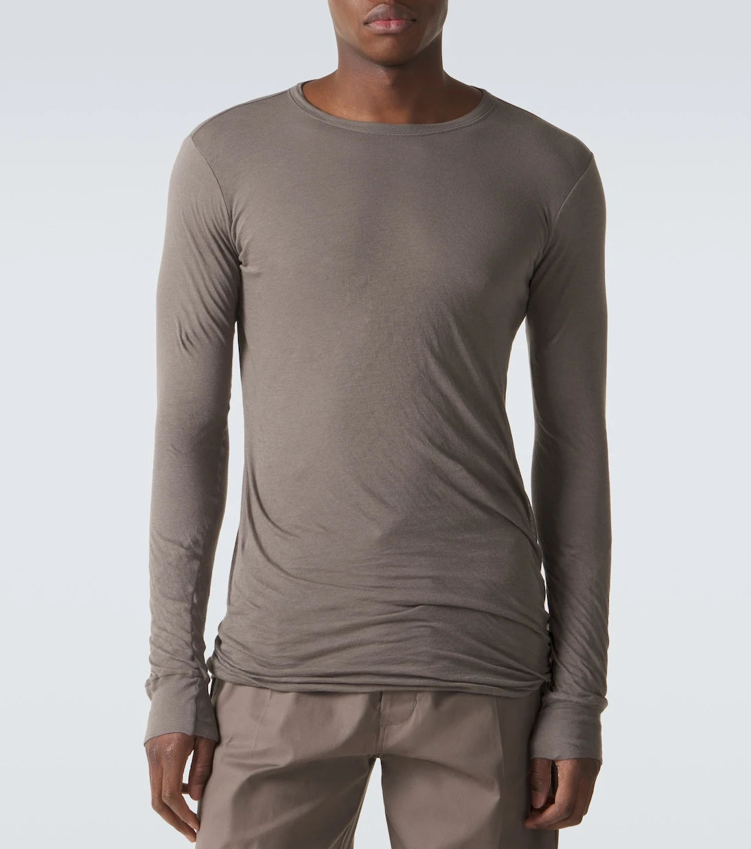 Rick Owens - Draped cotton jersey top