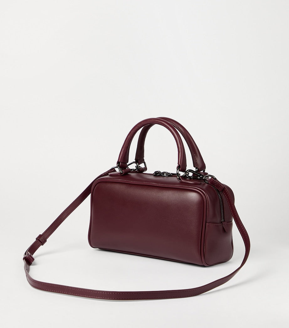 Brunello Cucinelli Small Leather Explorer Boston Top-Handle Bag