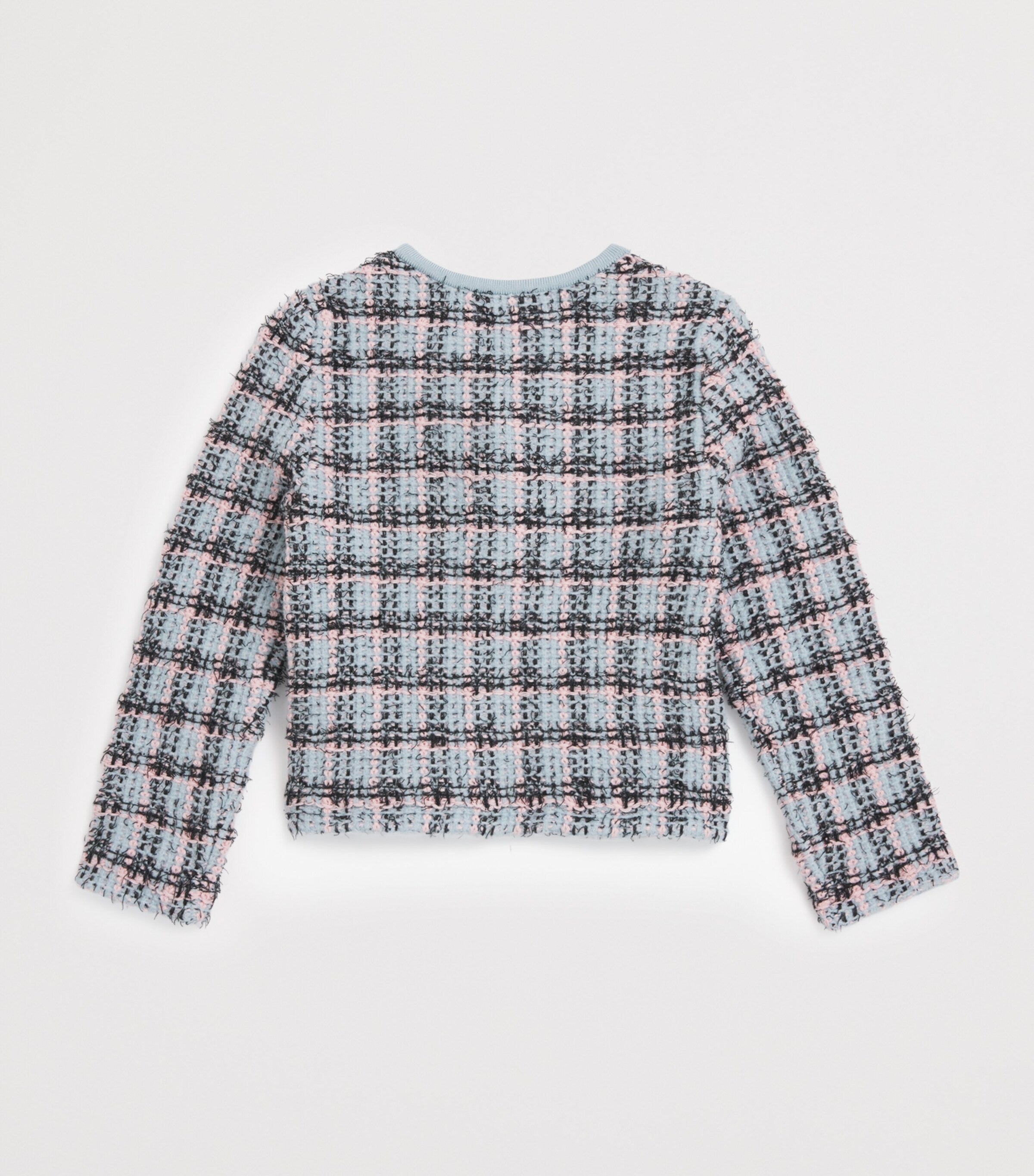 Self-Portrait Kids Cotton-Blend Check Cardigan (3-12 Years)