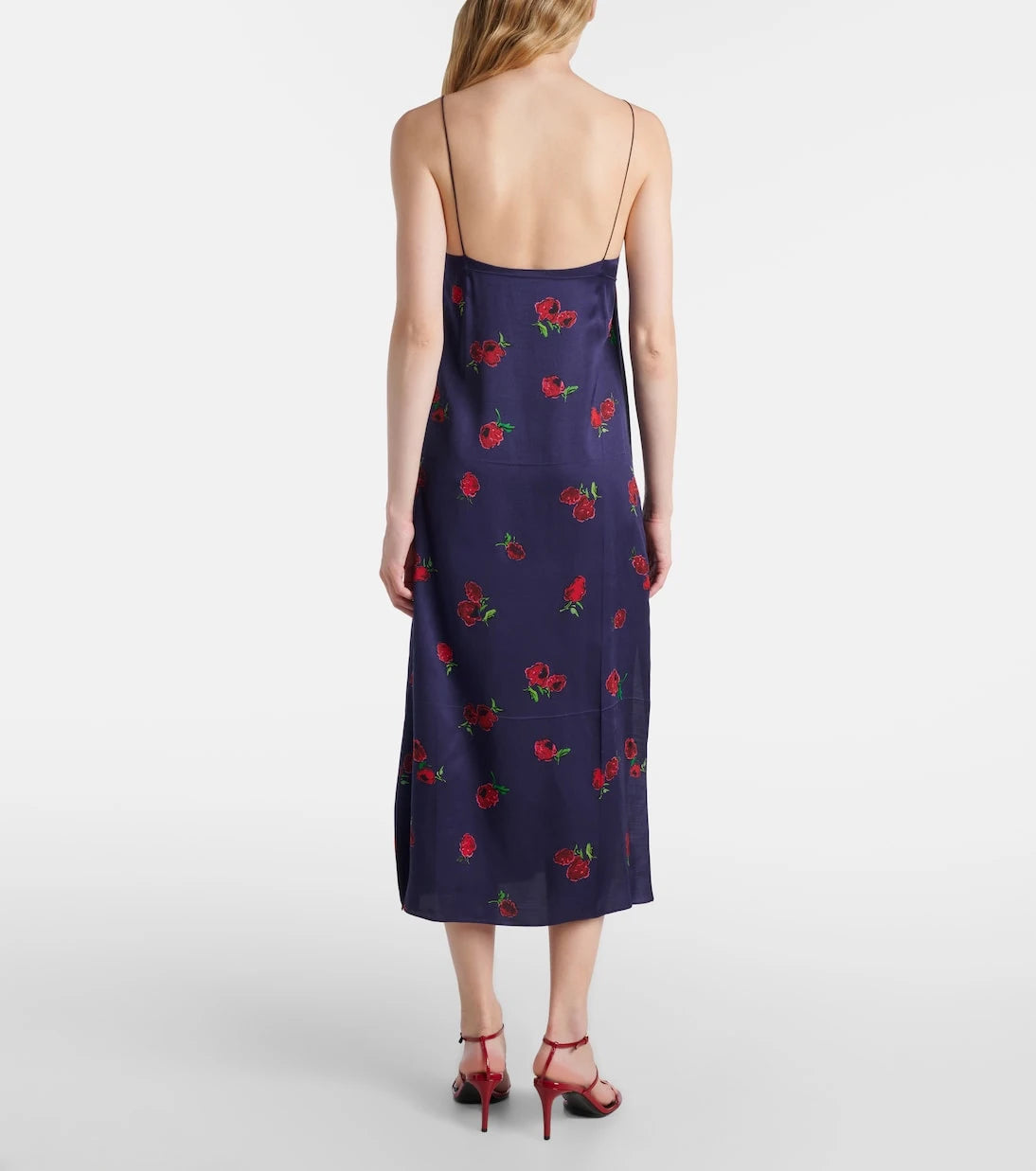 Khaite - Sicily printed twill slip dress