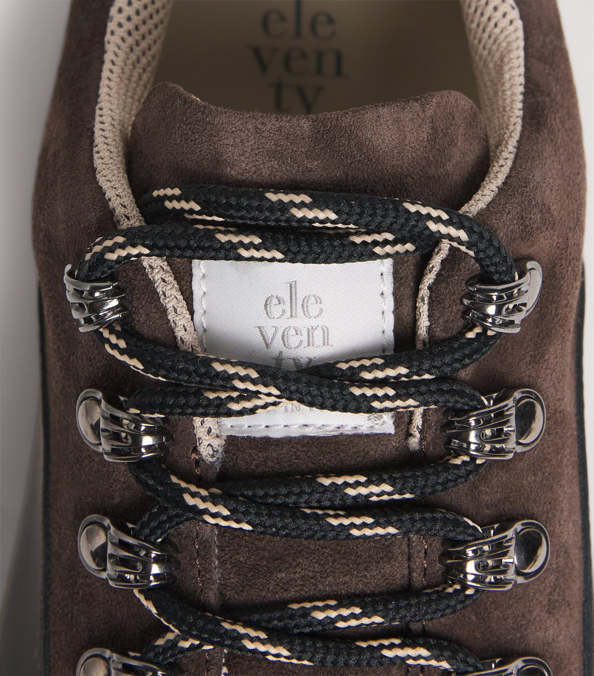 Eleventy Leather-Suede Sneakers