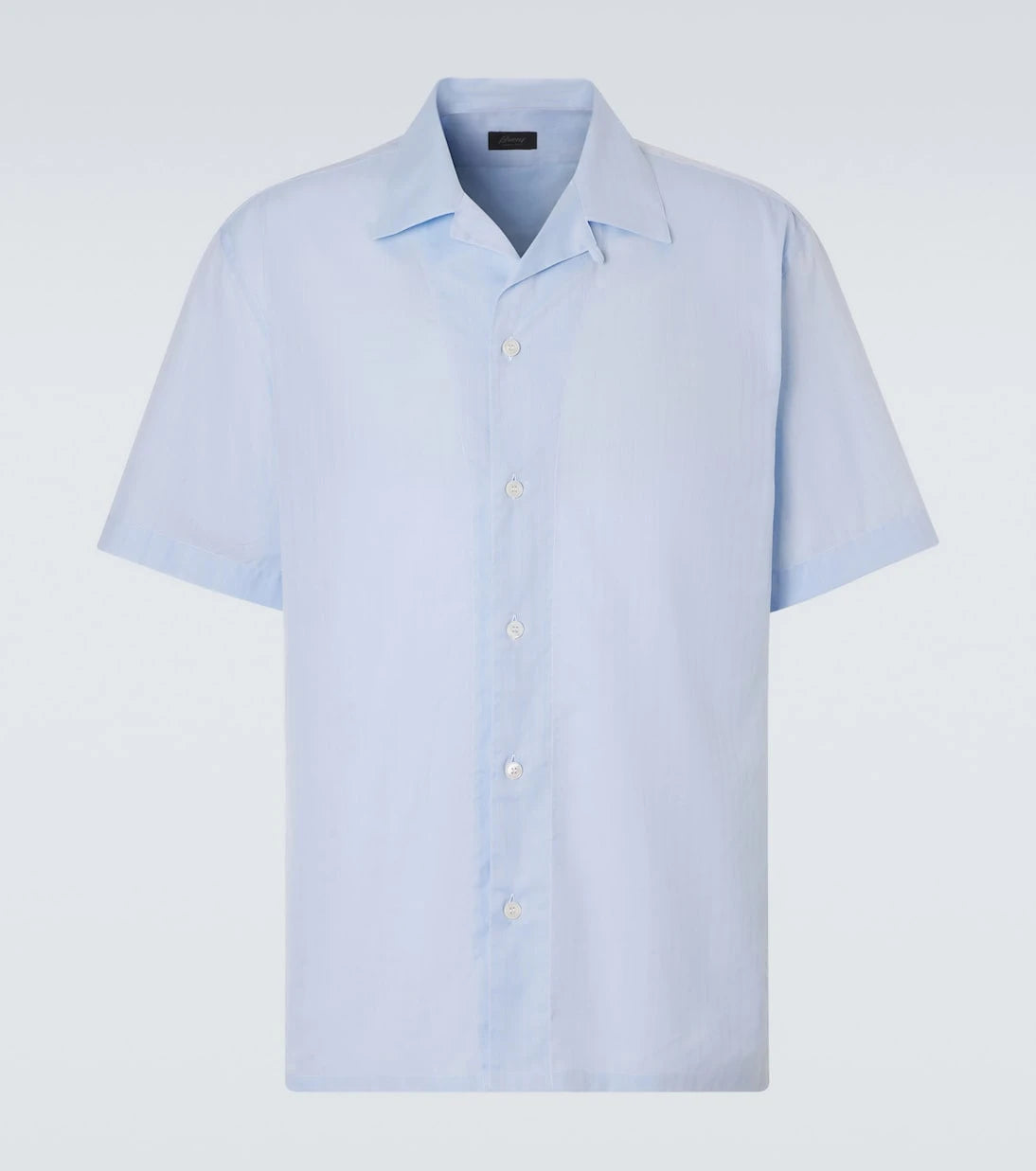 Brioni - Striped cotton poplin bowling shirt