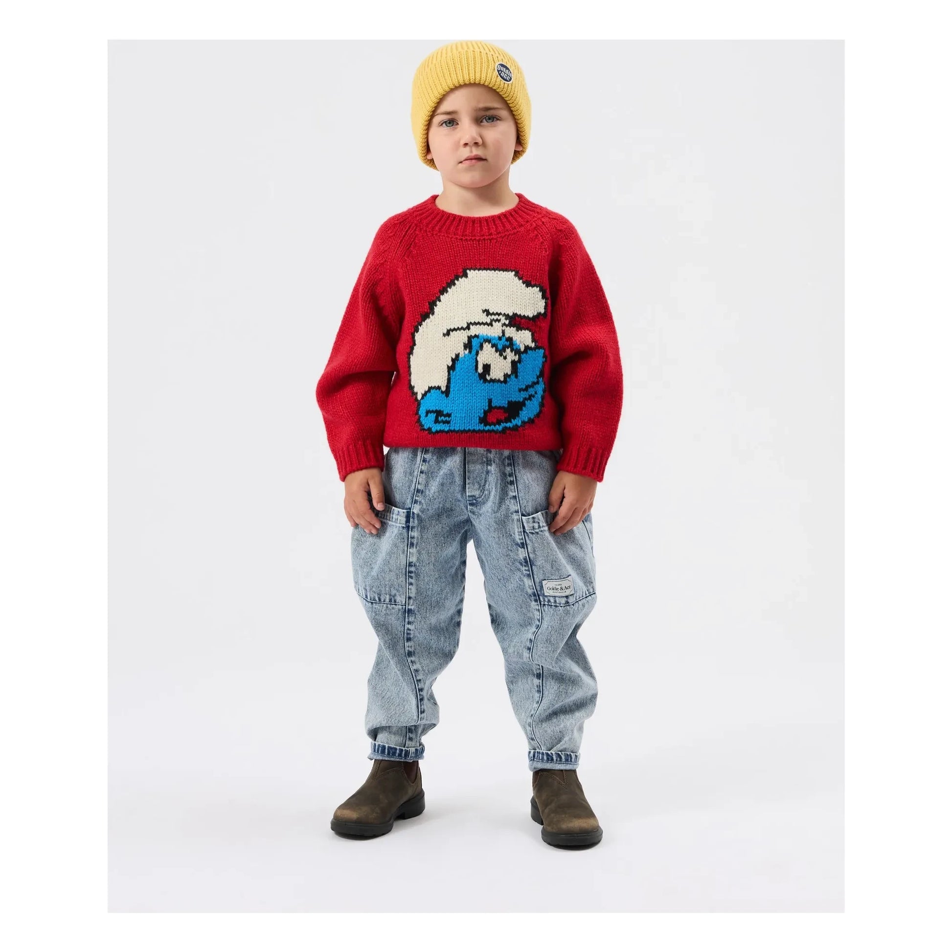 Goldie + Ace - Pullover - Goldie + Ace x Schtroumpfs | Red