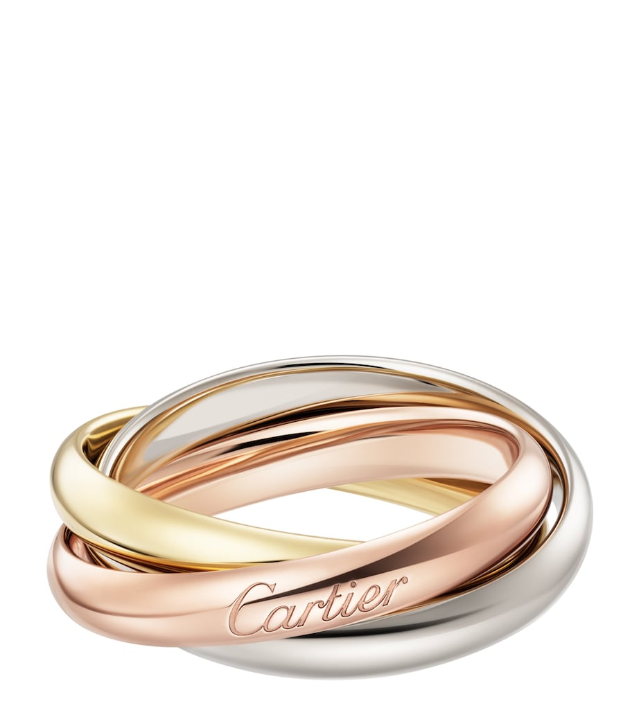 Medium White, Yellow and Rose Gold Trinity Ring