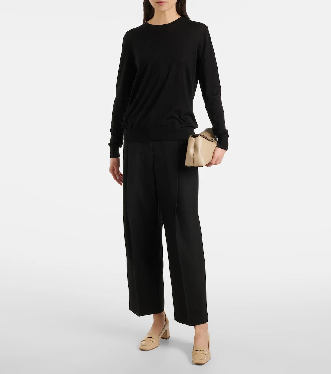 Tod's - 50 patent leather loafer pumps