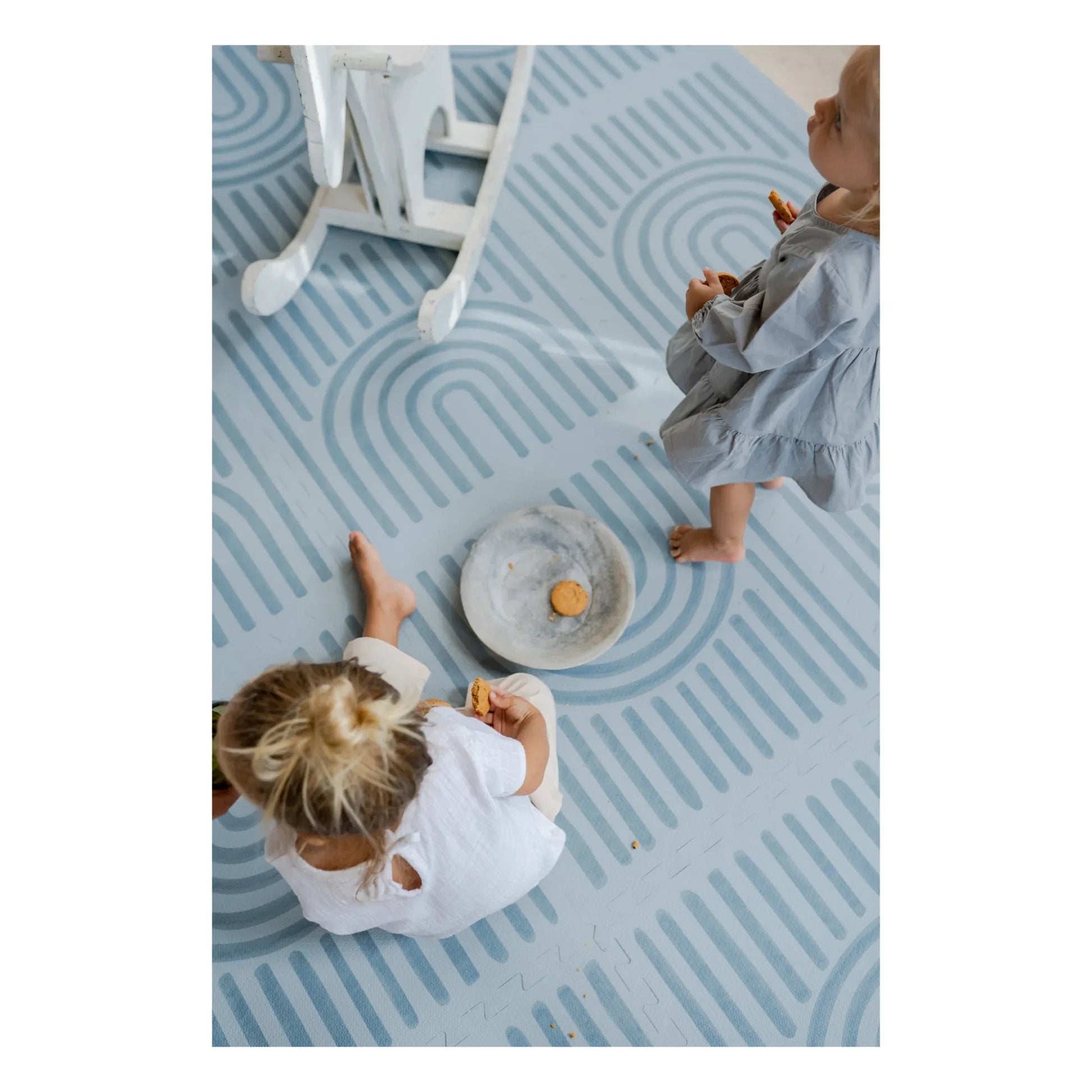 Toddlekind - Linear modular playmat | Grey blue