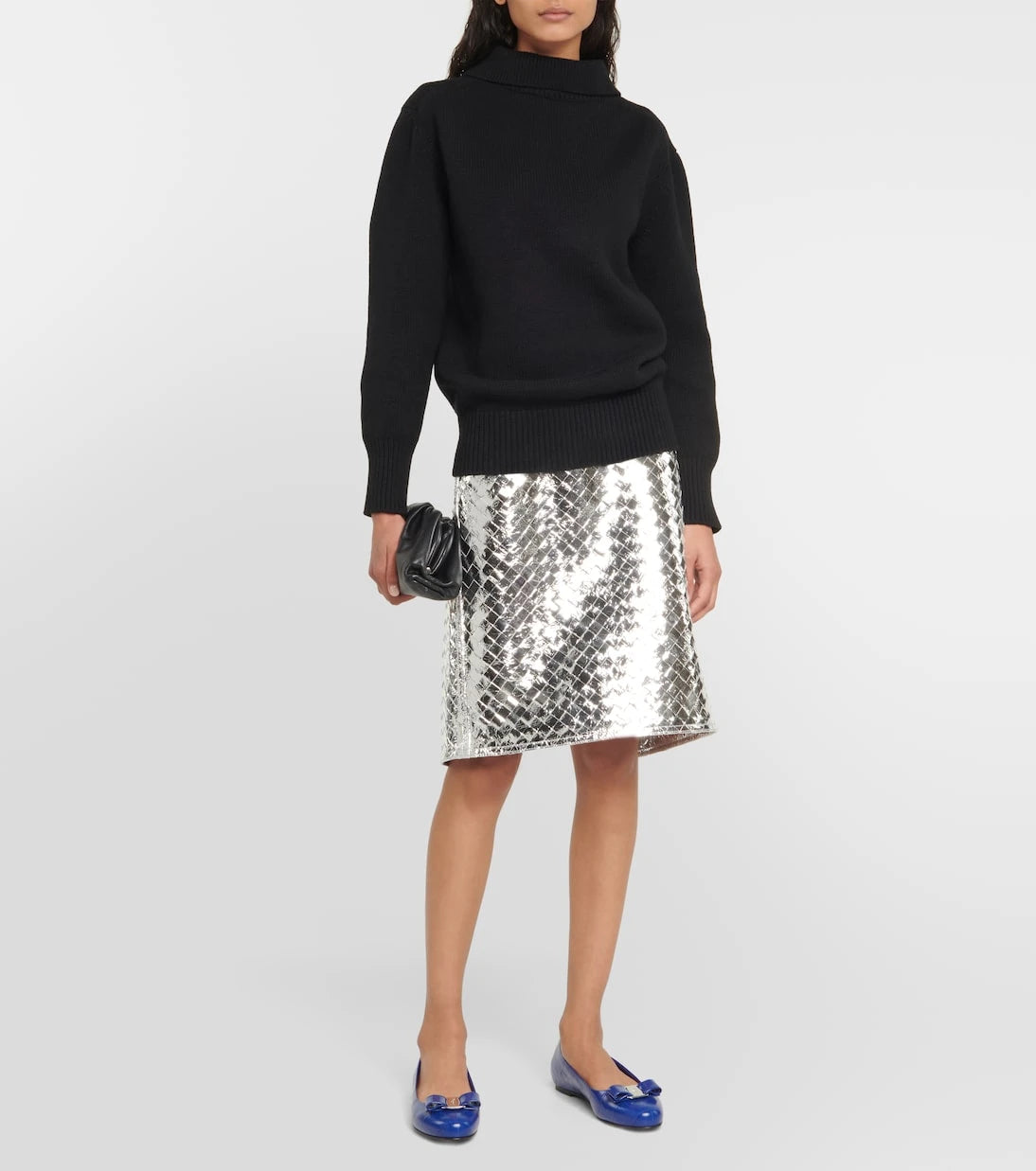 Ferragamo - Vara Bow croc-effect leather ballet flats