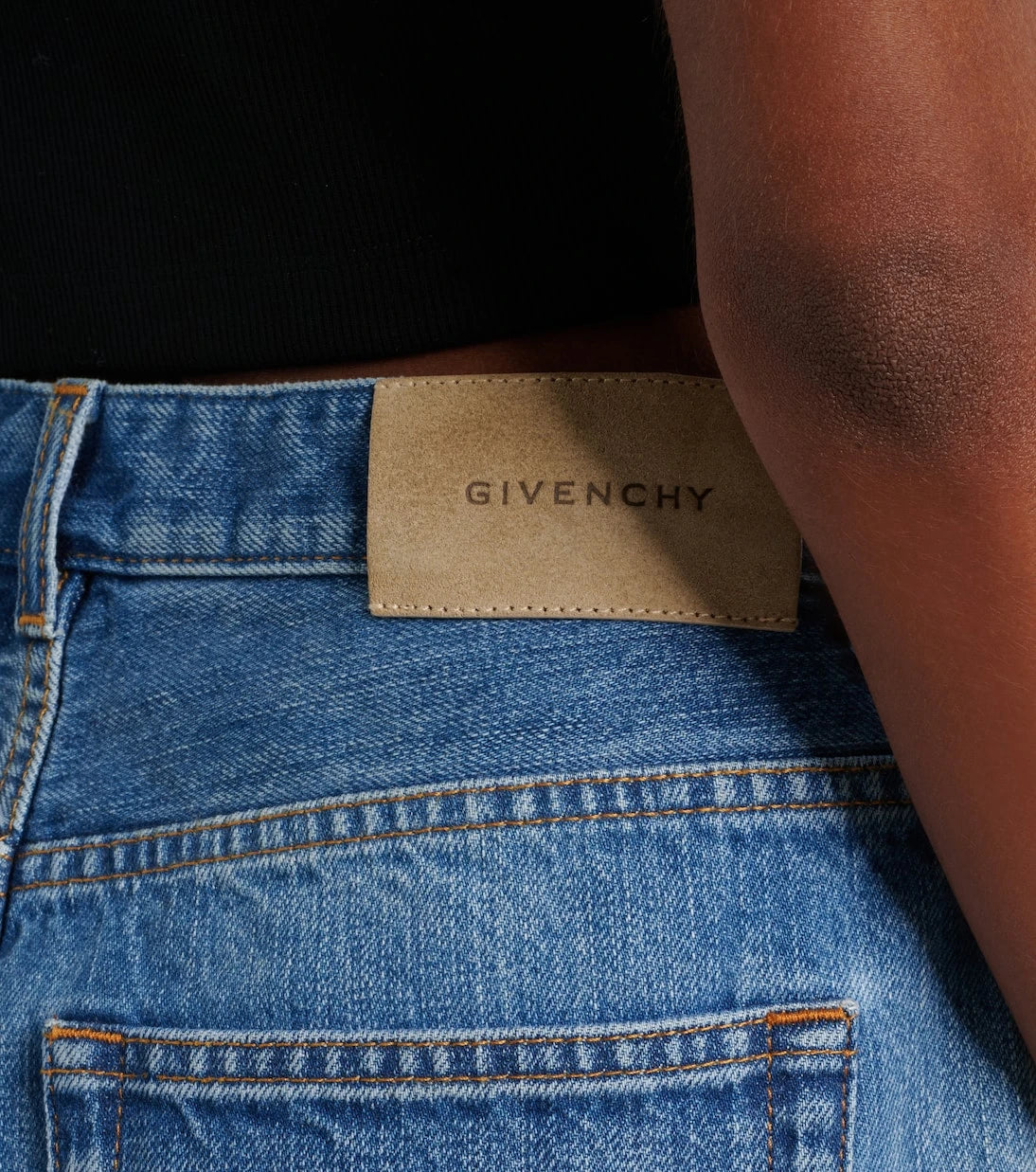 Givenchy - Normal bel denim şort