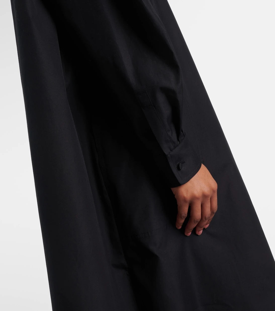 Max Mara - فستان ليريك كوتون بوبلين متوسط الطول