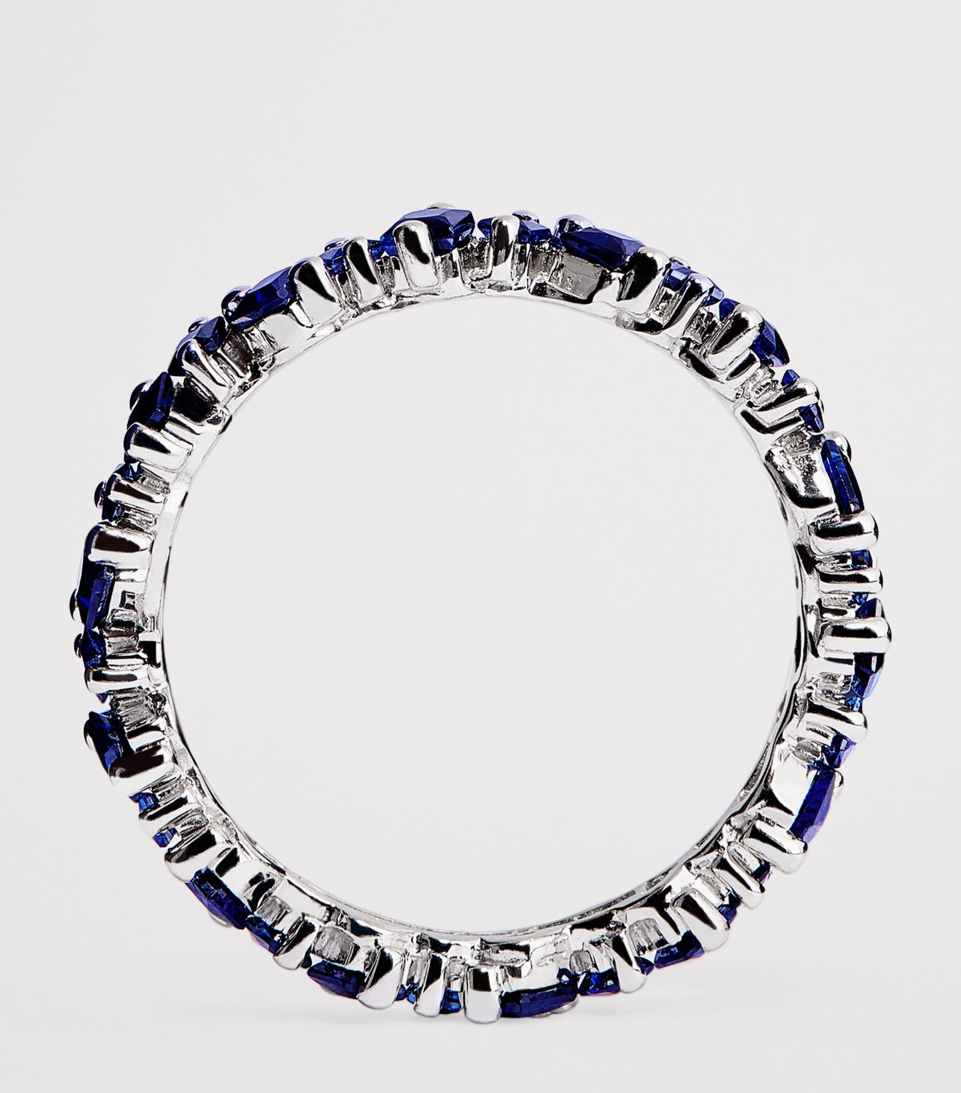 White Gold and Sapphire La Fantasie Cosmic Eternity Ring