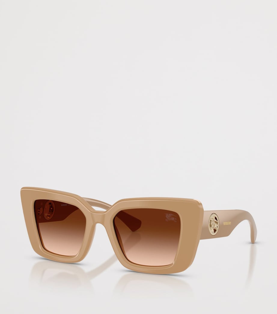 Beige Oversized Cat Eye Sunglasses