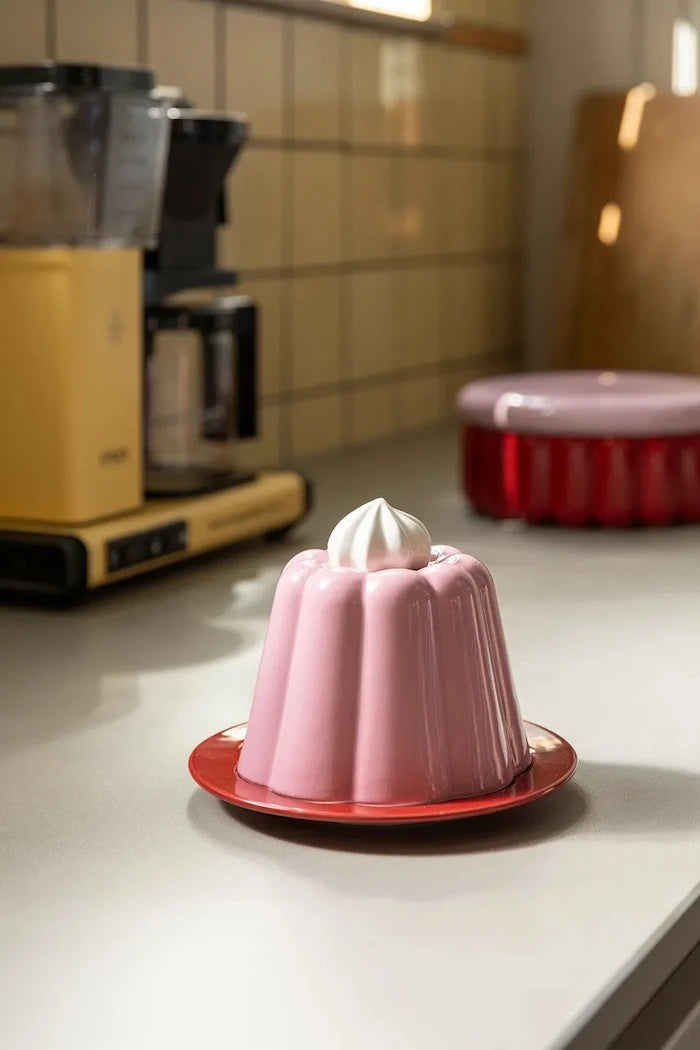 Kapaklı tabak &k amsterdam Cloche pudding 14 x 17 cm