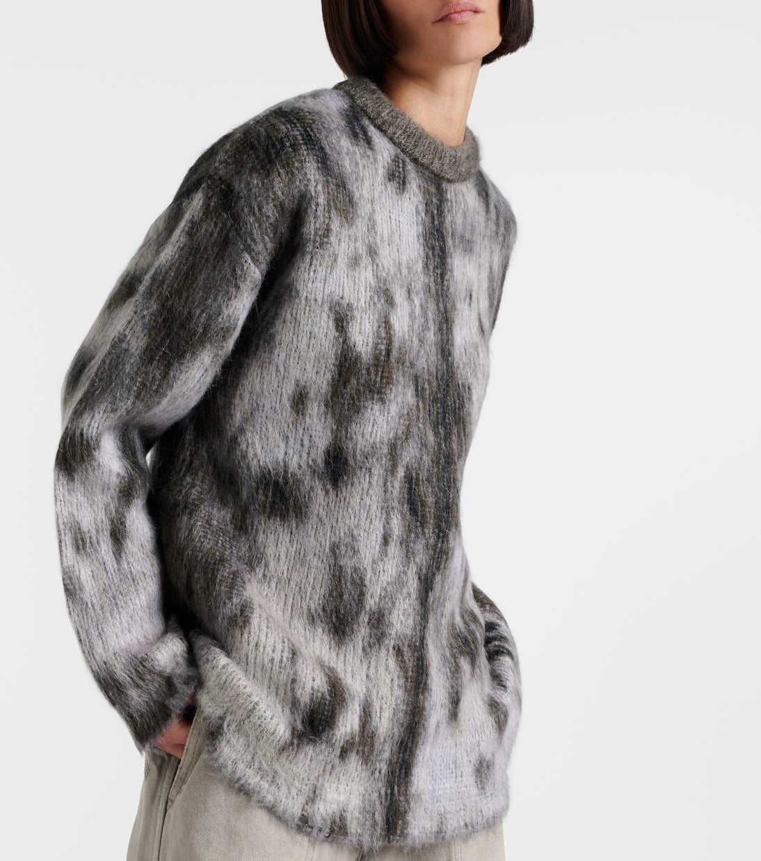 The Attico - Leopard-print jacquard sweater