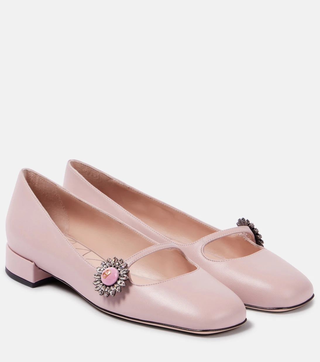 Valentino Garavani - Preshoes leather Mary Jane flats