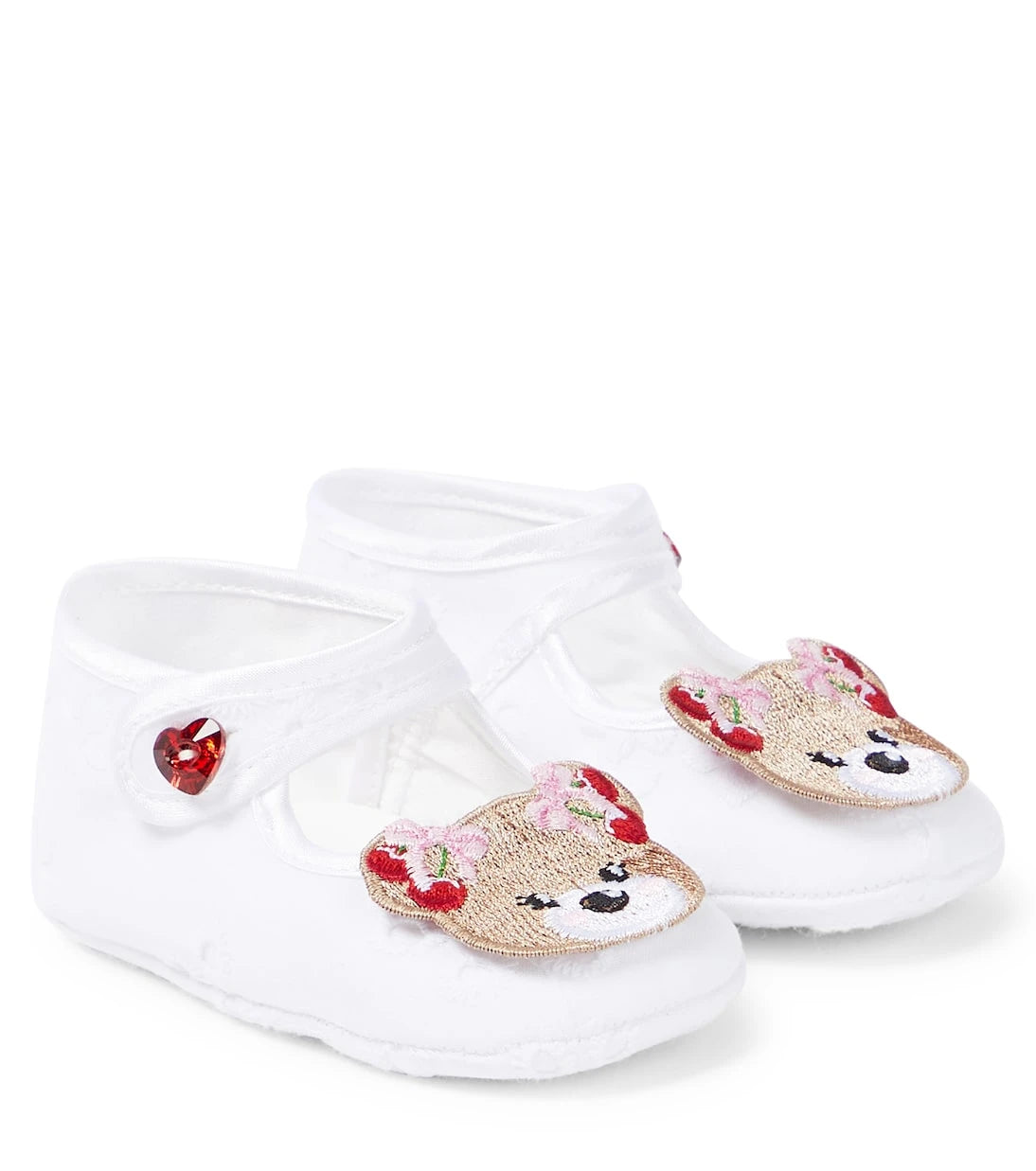 Monnalisa - Baby bear-embellished ballet flats