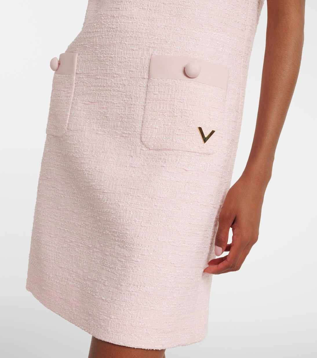 Valentino - VGold tweed minidress