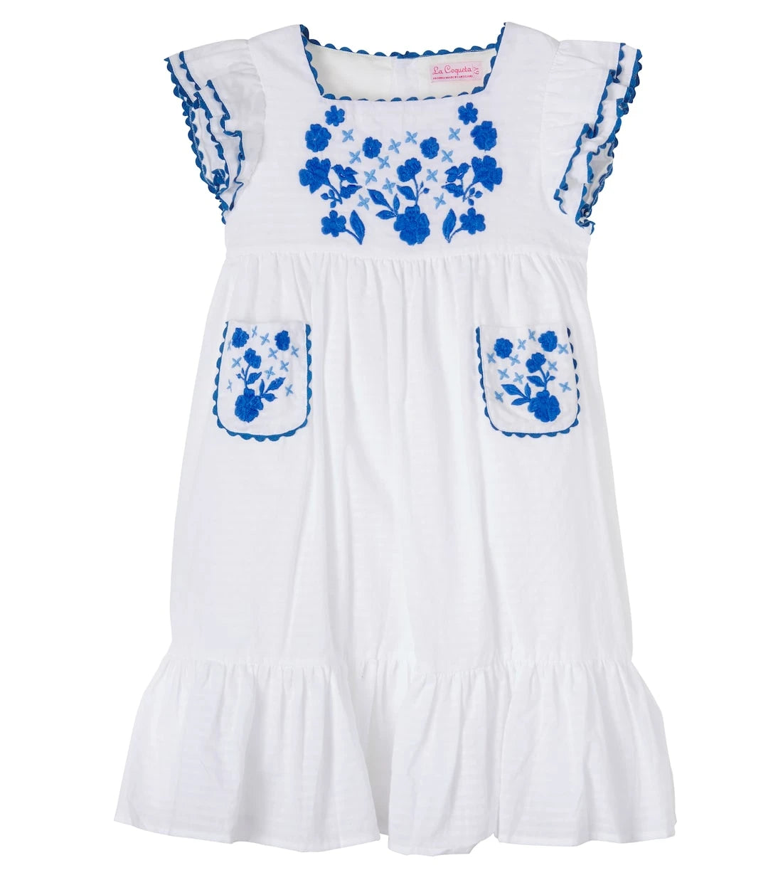 La Coqueta - Evelyn embroidered cotton dress
