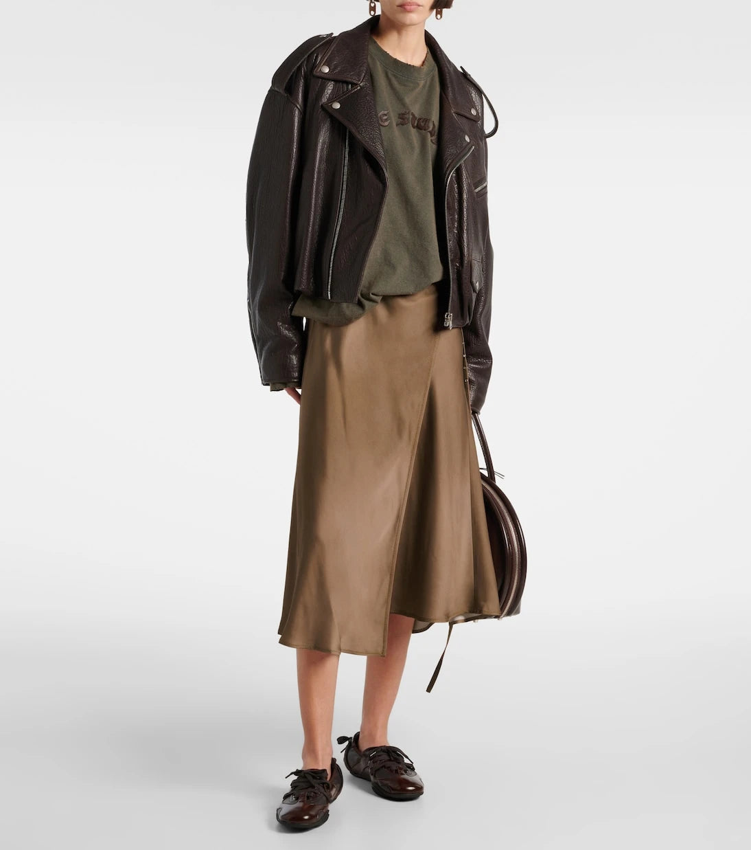 Acne Studios - Satin wrap skirt