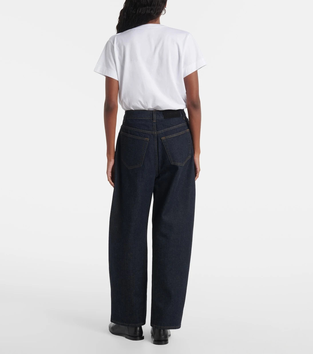 Givenchy - Cocoon yüksek bel geniş paça jean