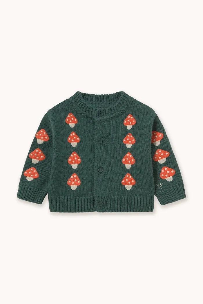 MINI MUSHROOMS BABY CARDIGAN Pamuk Çocuk Yeleği