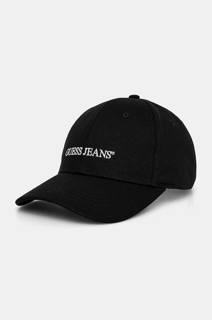 Памучна шапка с козирка Guess Jeans