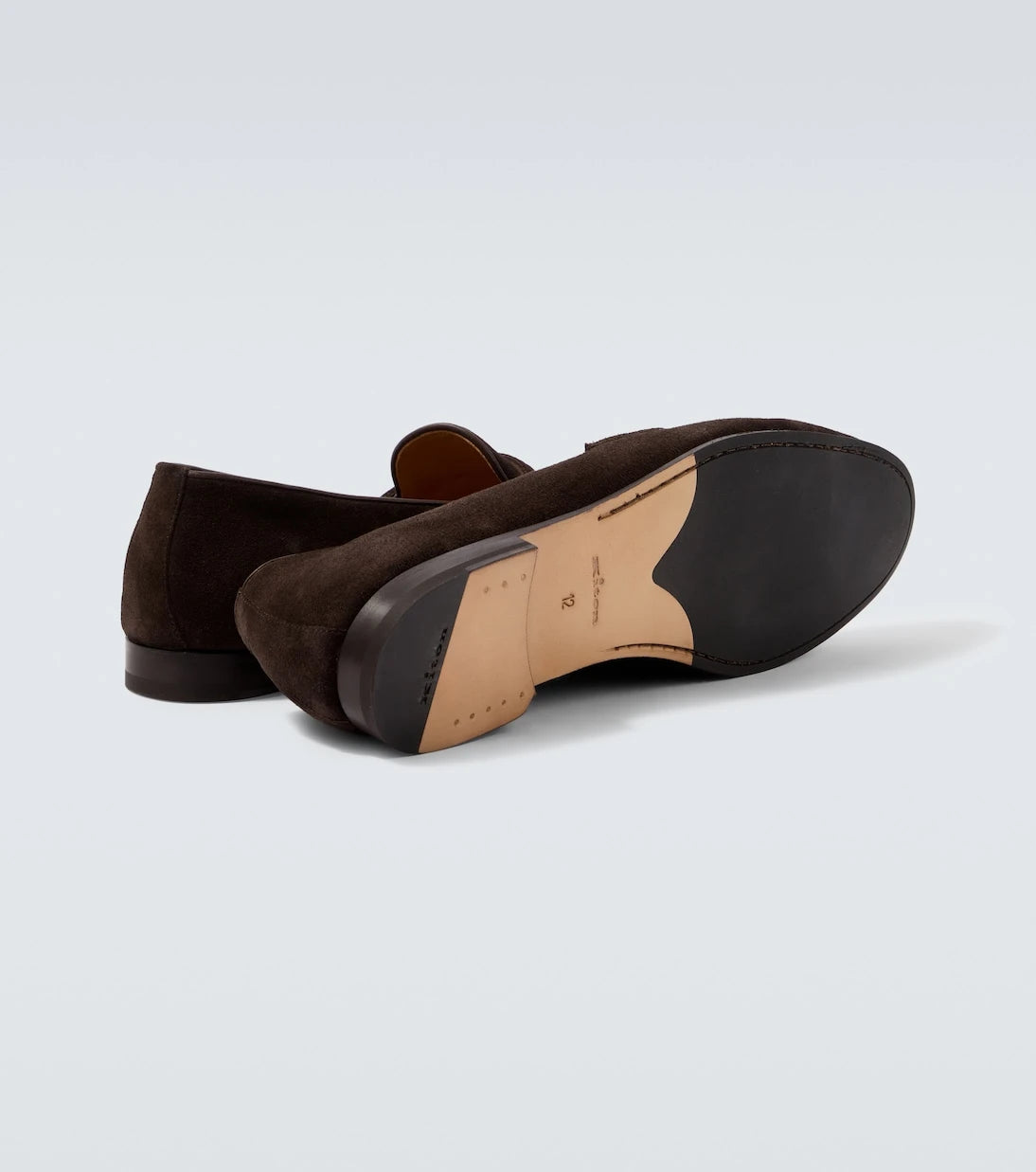 Kiton - Suede penny loafers