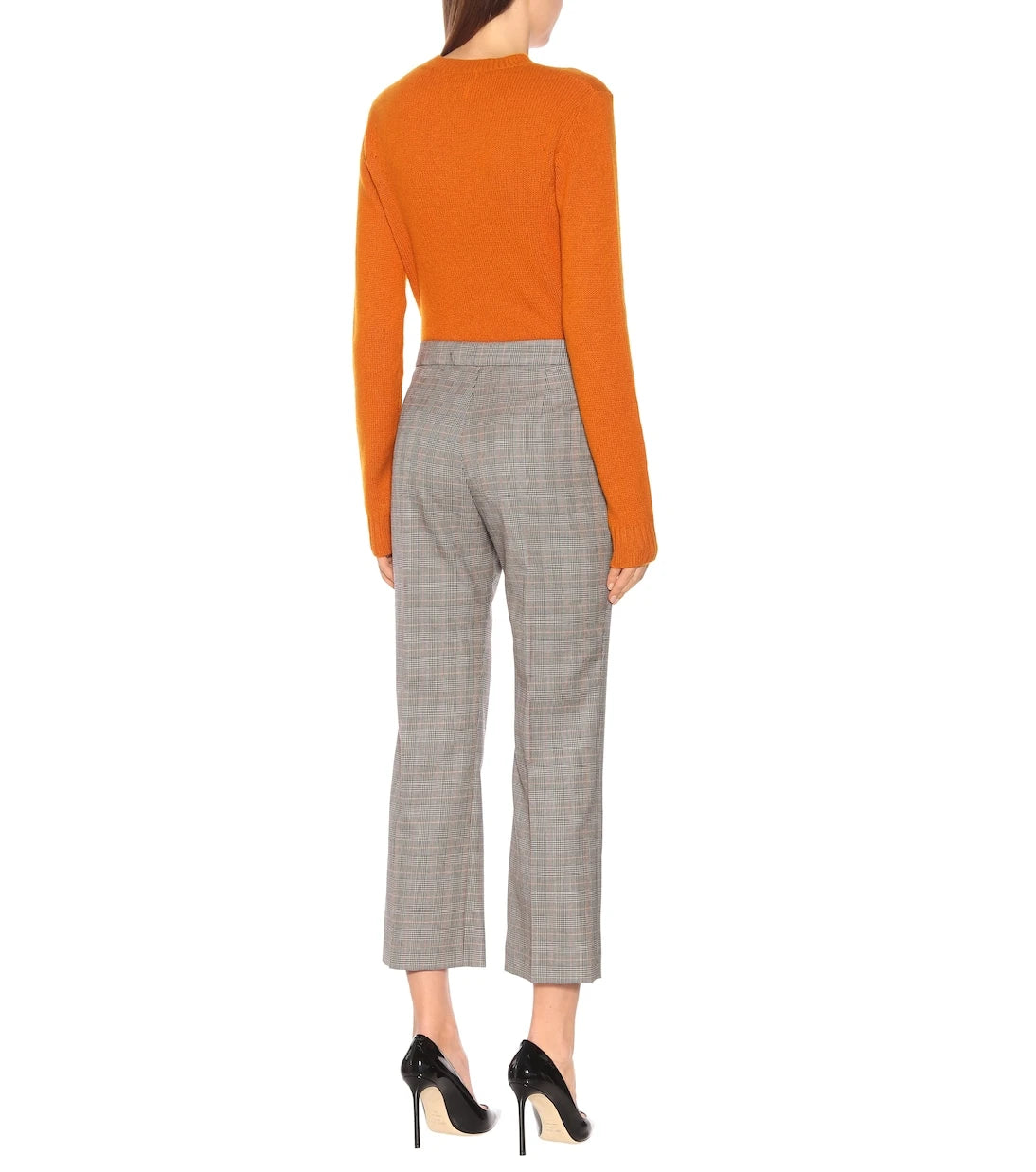 Stella McCartney - High-rise checked wool pants