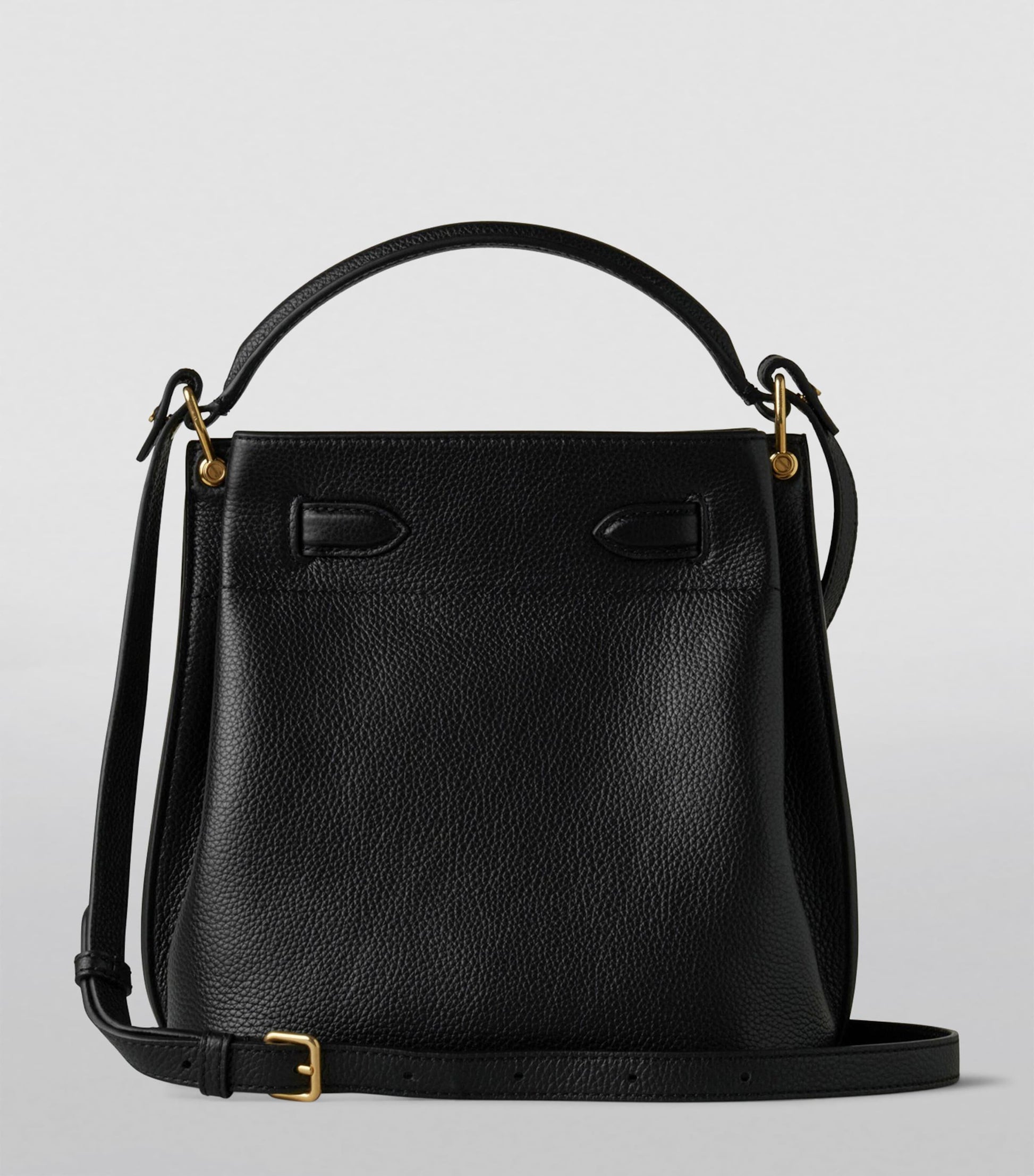 Mulberry Black Leather Islington Bucket Bag
