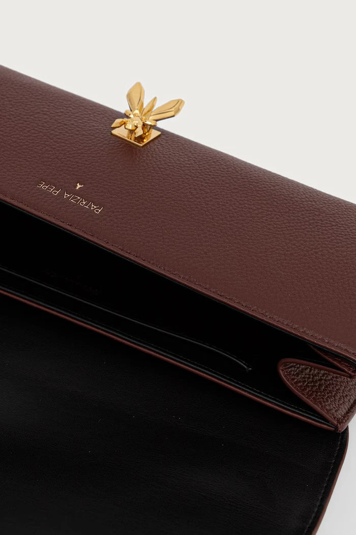 Patrizia Pepe deri kadın crossbody çanta