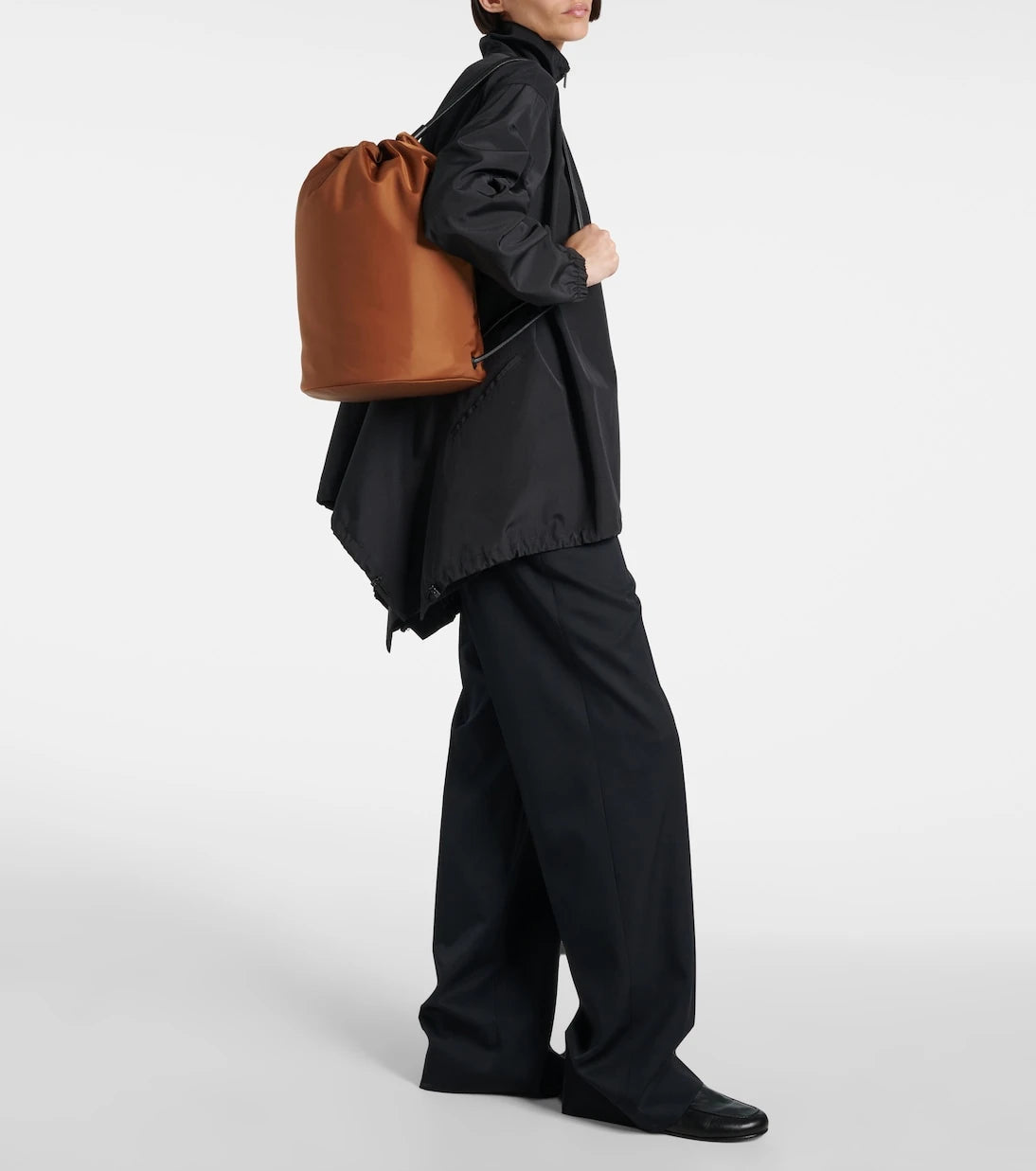 The Row - Sporty leather-trimmed backpack