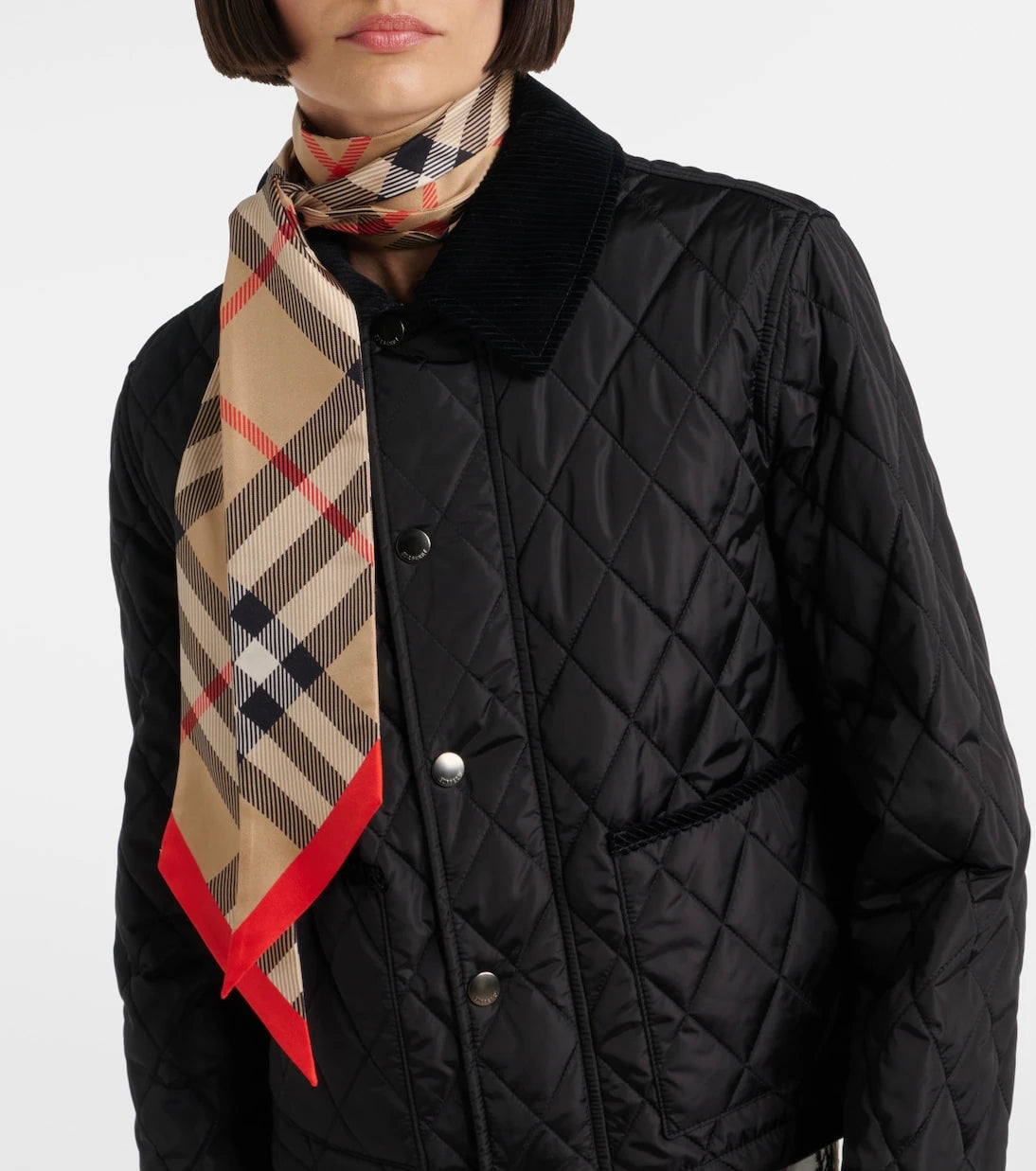 Burberry - Burberry Check silk twill scarf