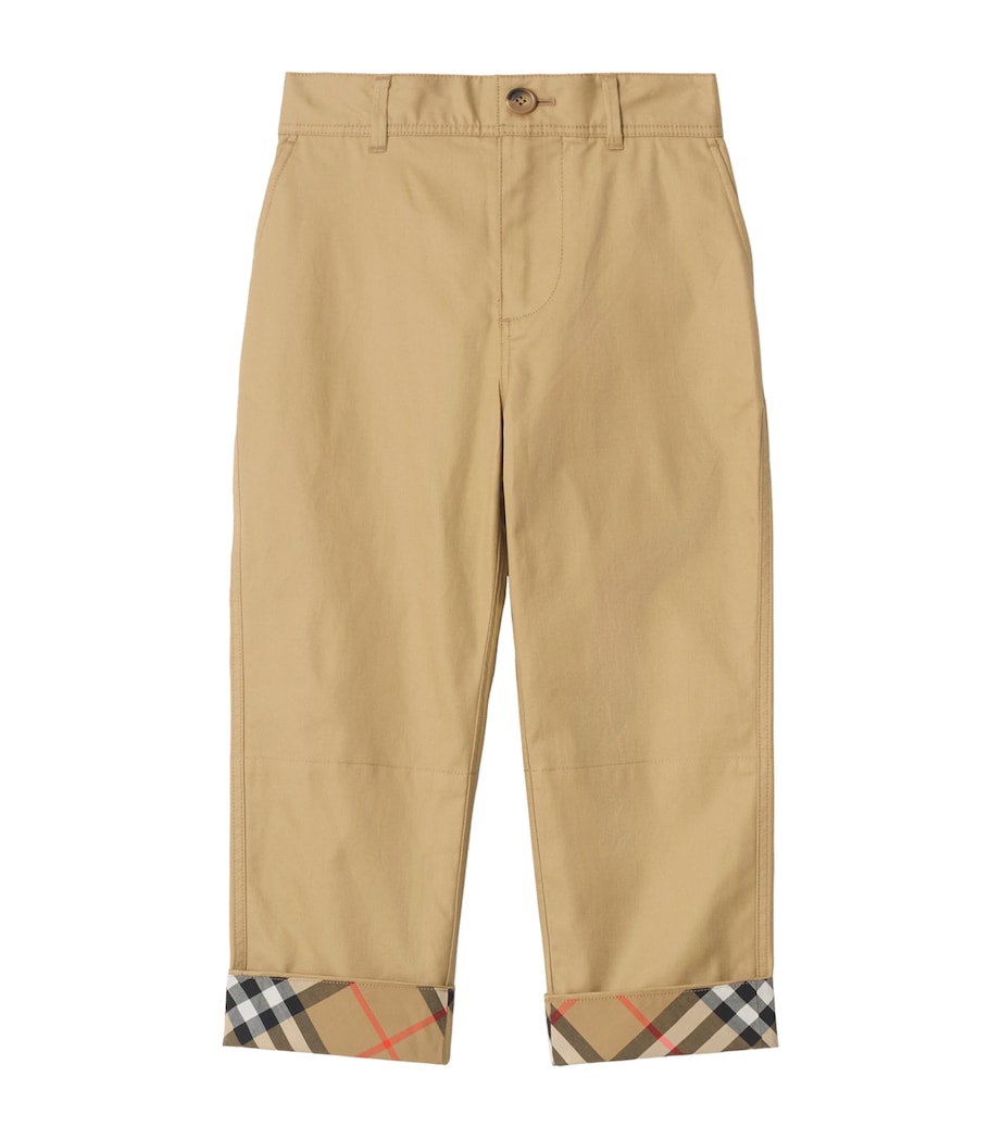Burberry Kids Check Turn-Up Chinos (3-12 Years)