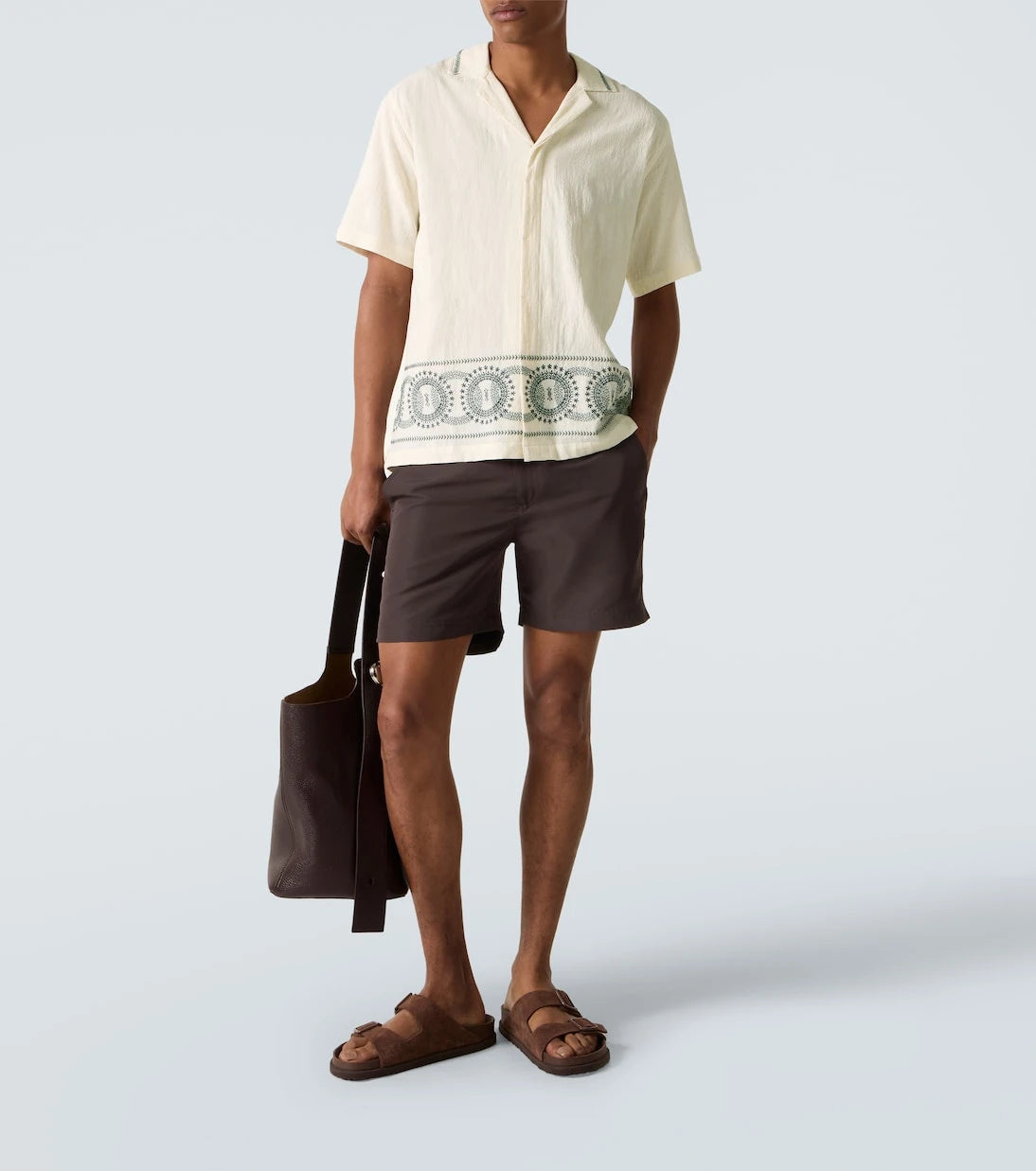 Orlebar Brown - Maitan printed cotton bowling shirt