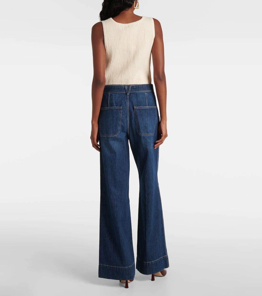 Veronica Beard - Taylor high-rise wide-leg jeans