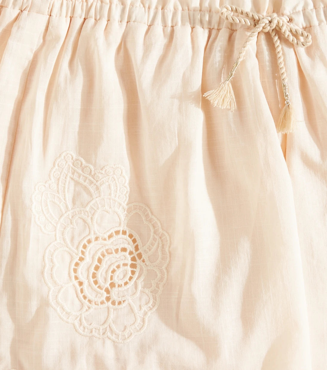 Zimmermann Kids - Halliday embroidered cotton shorts